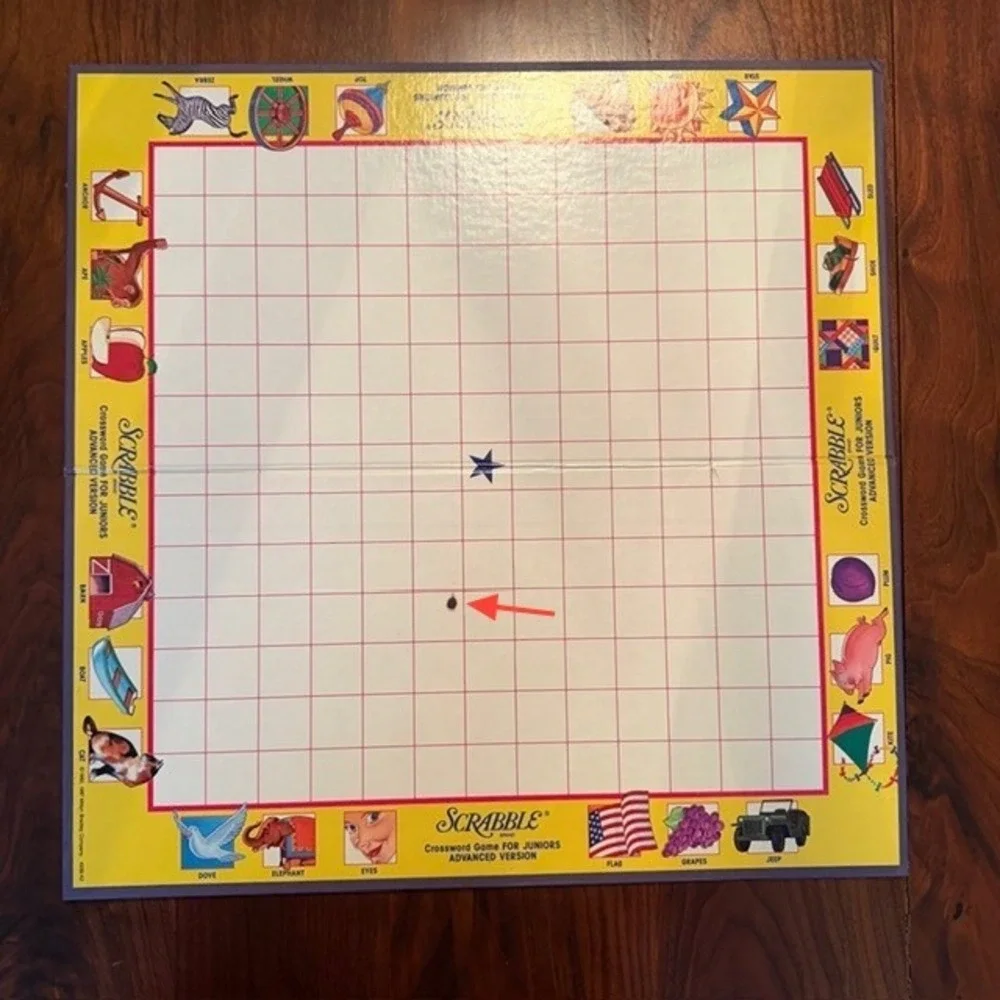 Vintage 1989 Scrabble For Juniors Board Game Milton Bradley 4039 Nearly Complete